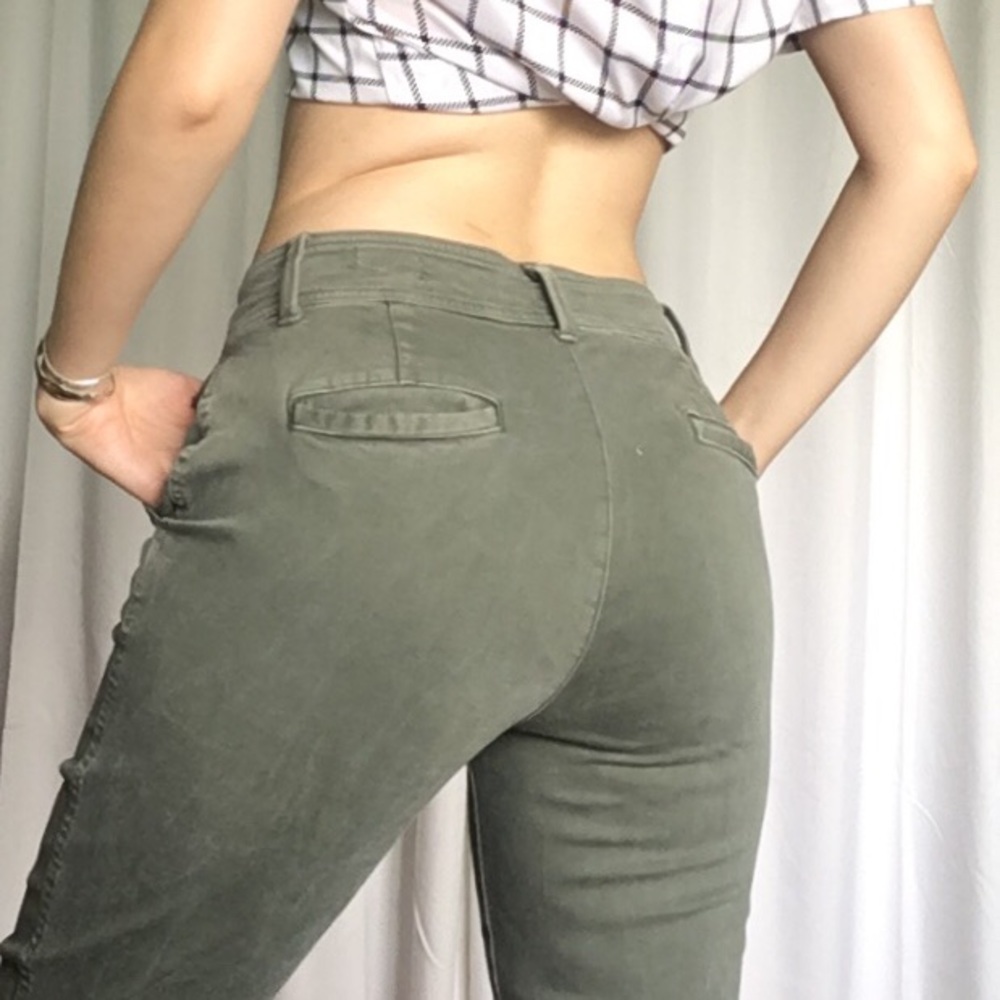 Gap -Olive green comfy stretchy denim